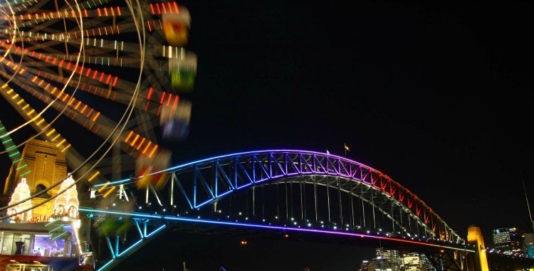 ferris wheel vivid