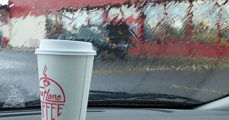 coffee in car