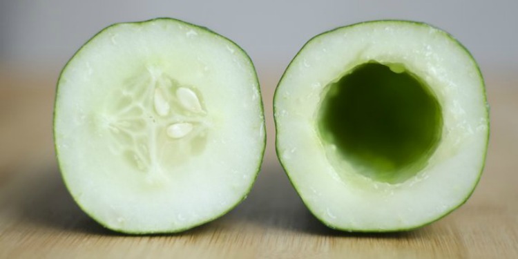 hollowed cucumber