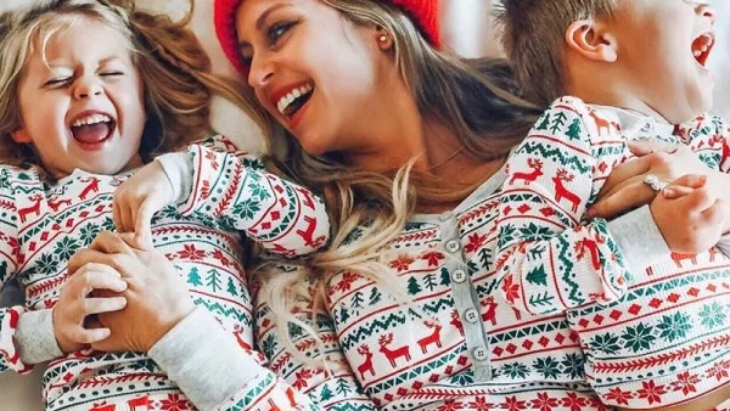 Matching Christmas pyjamas