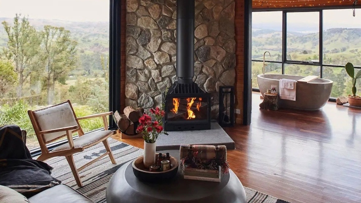 The best airbnbs with fireplaces in NSW