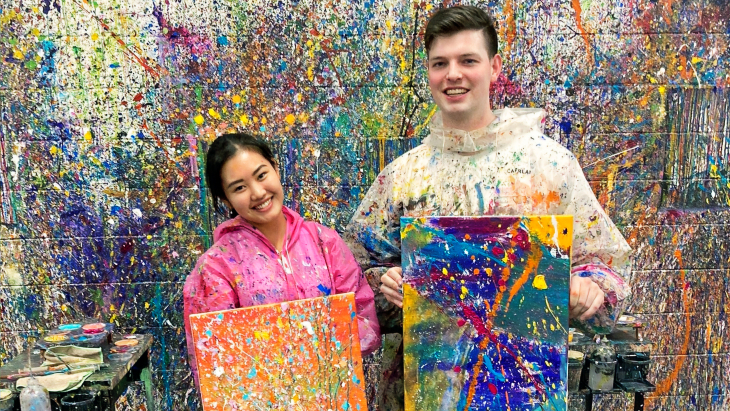 Splatter Painting Experience at Kaboo Studio