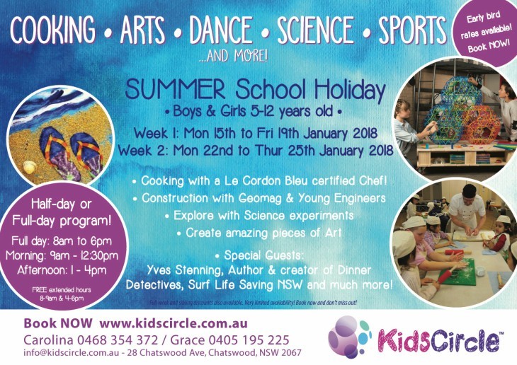 Summer Holiday Program at Kids Circle | ellaslist