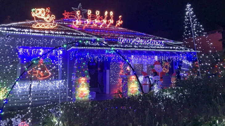 Christmas lights in Melbourne